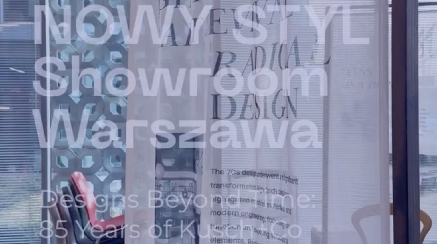 Otwarcie showroomu Nowego Stylu w Warszawie - wystawa Design Beyond Time: 86 Years of Kusch+Co